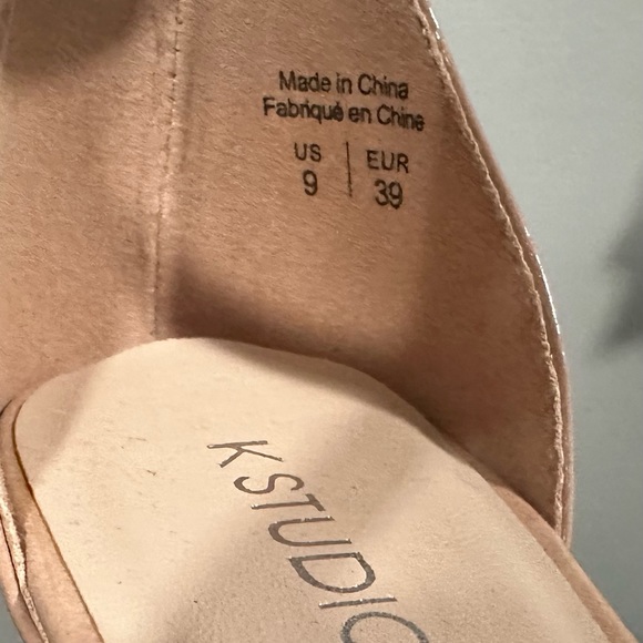 Tan coloured strappy heels - size 9 - K Studio - Picture 4 of 5